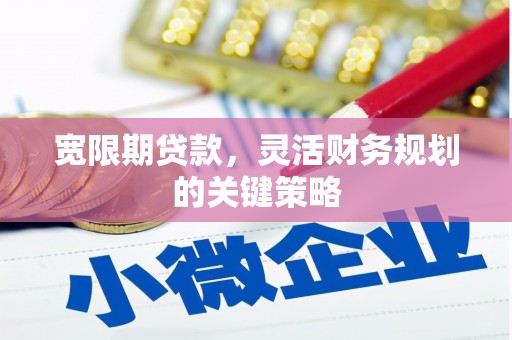 江城宽限期贷款，灵活财务规划的关键策略