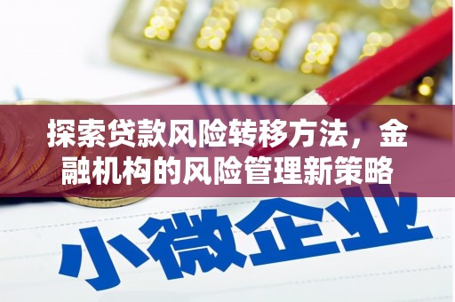 江城探索贷款风险转移方法，金融机构的风险管理新策略