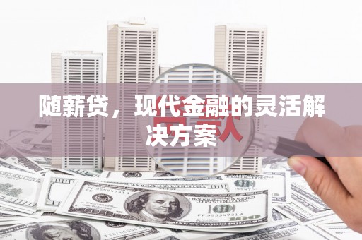 江城随薪贷，现代金融的灵活解决方案