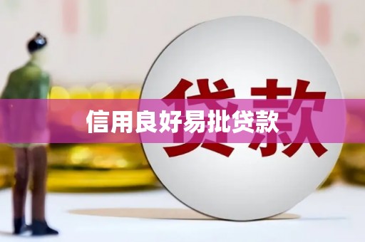 江城信用良好易批贷款