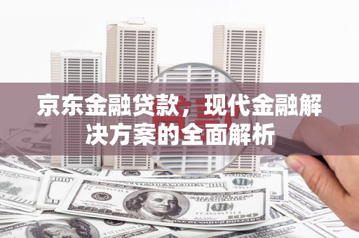 江城京东金融贷款，现代金融解决方案的全面解析