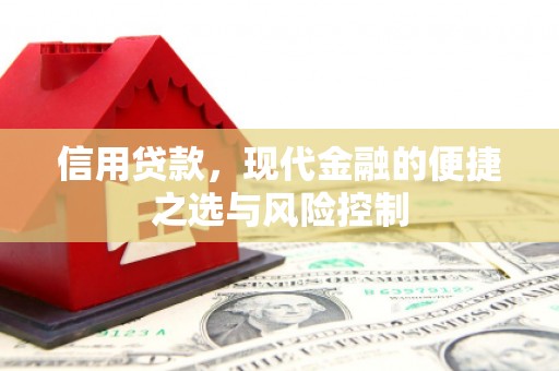 江城信用贷款，现代金融的便捷之选与风险控制