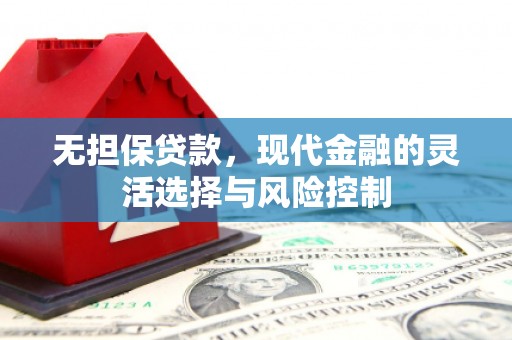 江城无担保贷款，现代金融的灵活选择与风险控制