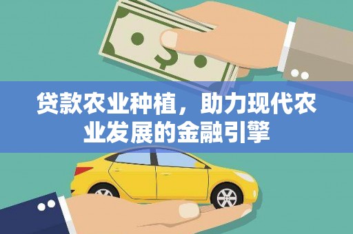 江城贷款农业种植，助力现代农业发展的金融引擎