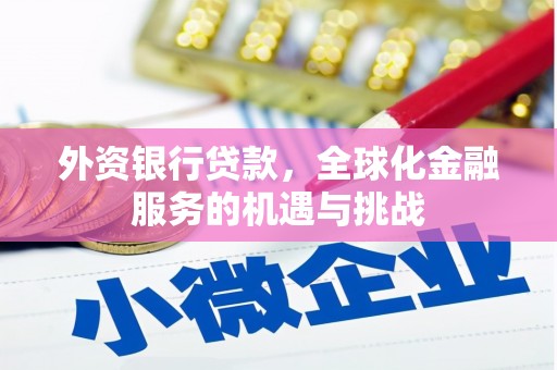 江城外资银行贷款，全球化金融服务的机遇与挑战