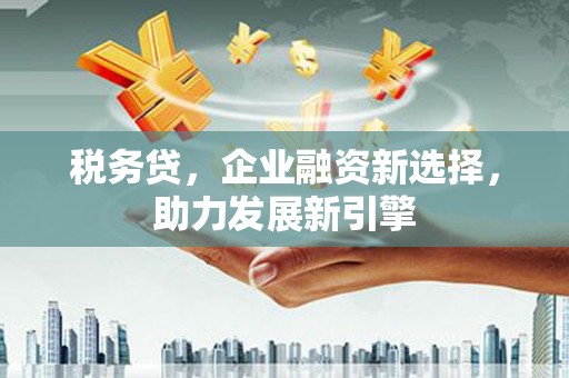 江城税务贷，企业融资新选择，助力发展新引擎