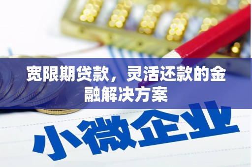 江城宽限期贷款，灵活还款的金融解决方案