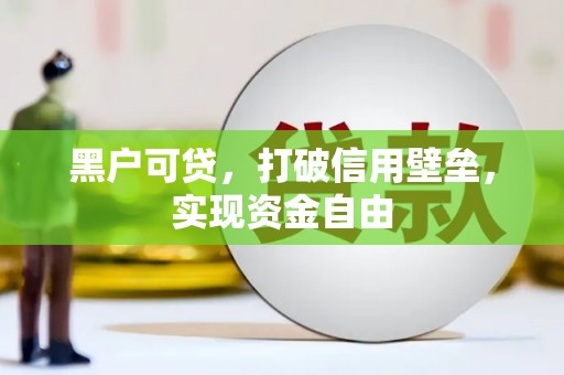 江城黑户可贷，打破信用壁垒，实现资金自由