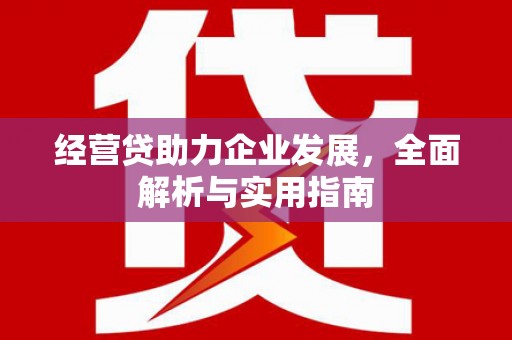 江城经营贷助力企业发展，全面解析与实用指南