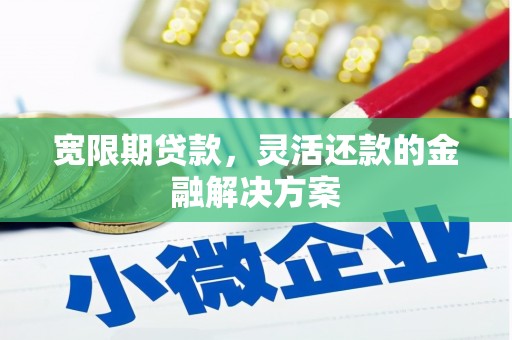 江城宽限期贷款，灵活还款的金融解决方案