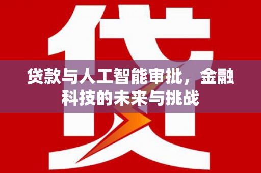 江城贷款与人工智能审批，金融科技的未来与挑战