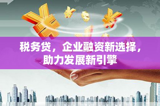 江城税务贷，企业融资新选择，助力发展新引擎
