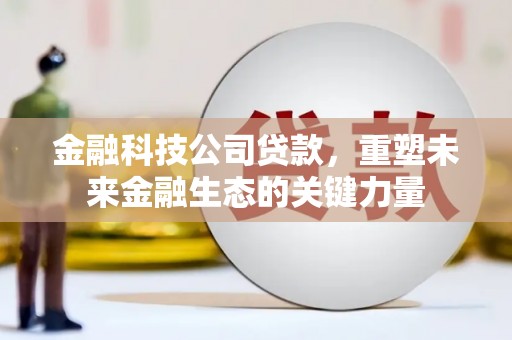 江城金融科技公司贷款，重塑未来金融生态的关键力量