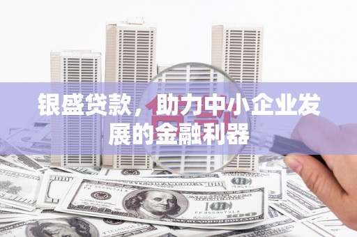 江城银盛贷款，助力中小企业发展的金融利器