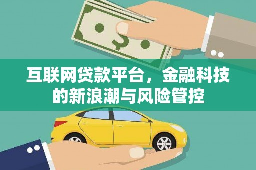 江城互联网贷款平台，金融科技的新浪潮与风险管控