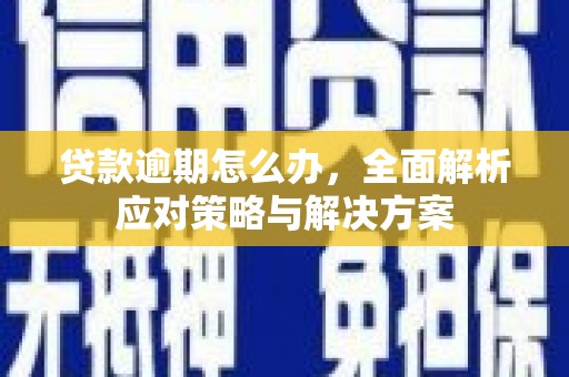 江城贷款逾期怎么办，全面解析应对策略与解决方案