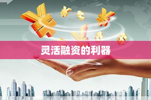 江城灵活融资的利器